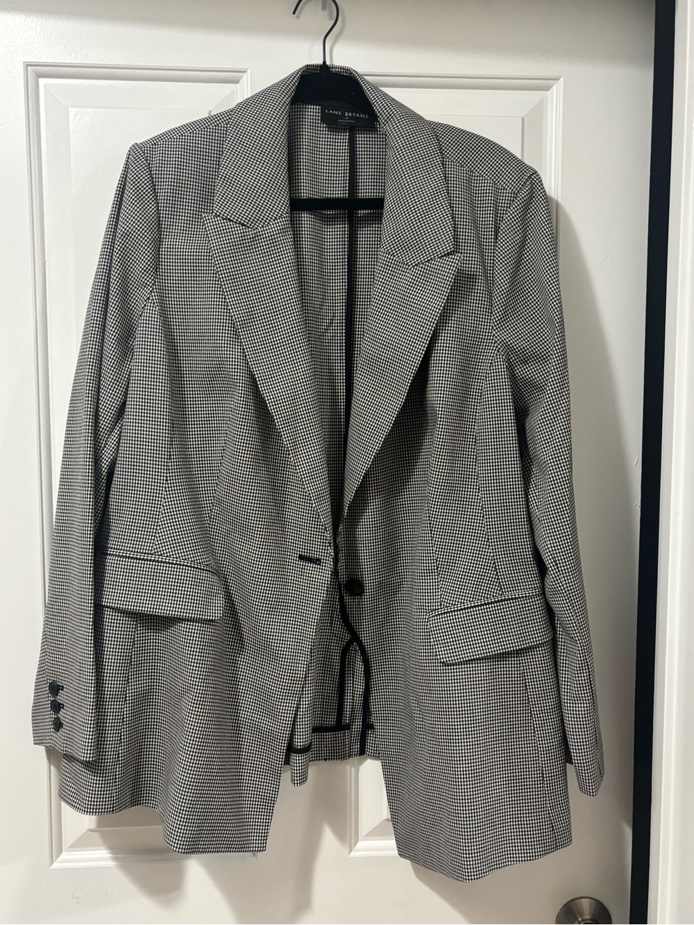 Lane Bryant houndstooth blazer